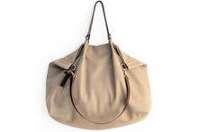 Load image into Gallery viewer, Weekend bag, leather bag, made of very soft italian leather. Personalized with name.