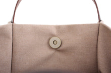 Load image into Gallery viewer, Anna TOTE bag and HAND bag made of canvas and italian leather personalized