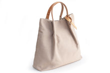 Load image into Gallery viewer, Anna TOTE bag and HAND bag made of canvas and italian leather personalized