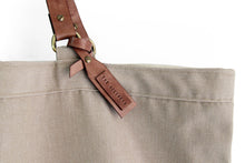 Load image into Gallery viewer, Olivia TOTE bag, Shopping bag, Shopper bag made of canvas and italian leather personalized with name