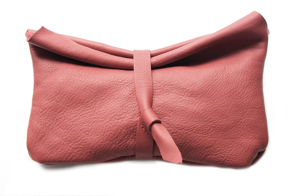 Red Leather clutch bag Clutch CRIS very soft leather nappa bag r Genuine Myself