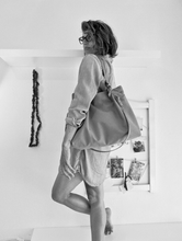 Load image into Gallery viewer, TOTE bag and HAND bag made entirely of Italian leather. Emma bag leather version