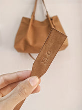 Load image into Gallery viewer, TOTE bag and HAND bag made entirely of Italian leather, brown color. Emma bag leather version