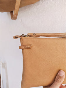 Leather clutch bag and crossbody bag, ADA clutch - customizable with your initials