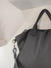 Load image into Gallery viewer, Leather crossbody bag, made of italian leather. Silvie leather shoulder bag big version