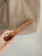 Load image into Gallery viewer, Double Face bag: Italian leather and Map fabric, TOTE bag and shoulder bag. Rebecca Bag