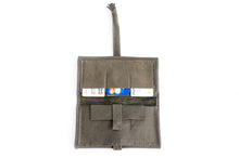 Load image into Gallery viewer, Wallet Cris, leather wallet color grey leather wallet for women with fringe. Cris LEATHER WALLET