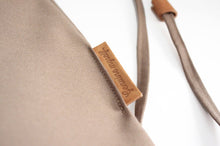 Load image into Gallery viewer, Vale BACKPACK, canvas and leather backpack, brown. Personalized with your initials