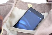 Load image into Gallery viewer, TOTE bag made of italian leather, NUBUCK finishing. Anna bag personalized with name, leather version