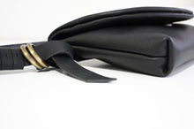 Load image into Gallery viewer, Clutch, Waist bag, belt bag, leather belt, made of very soft nappa leather, black. Waist bag