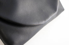 Load image into Gallery viewer, Waist bag, belt bag or Clutch, made of very soft leather, black. Waist bag