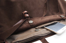 Load image into Gallery viewer, Anita TOTE bag, Shoulder bag made of brown chocolate LEATHER personalized with your name