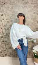 Load image into Gallery viewer, Blusa Rose blouse, shirt white or blue sky