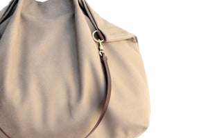 Weekend bag, leather bag, made of very soft italian leather. Personalized with name.