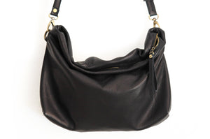 Leather cross-boby bag / SHOULDER BAG made of italian leather. Silvie leather shoulder bag