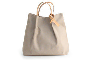 Anna TOTE bag and HAND bag made of canvas and italian leather personalized