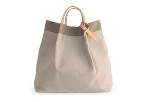 Anna TOTE bag and HAND bag made of canvas and italian leather personalized