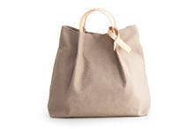 Load image into Gallery viewer, Anna TOTE bag and HAND bag made of canvas and italian leather personalized