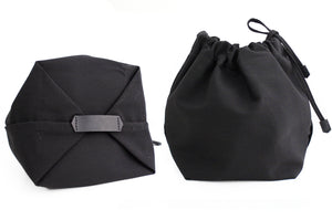 Bucket bag, shoulder bag made of saffiano printed leather, black color. Chiara leather bucket bag