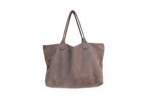 Leather tote bag, SHOULDER BAG made of italian Brown Chocolate leather. Mia leather shoulder bag