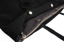 Load image into Gallery viewer, Anita TOTE bag, Shoulder bag made of black leather personalized with your name
