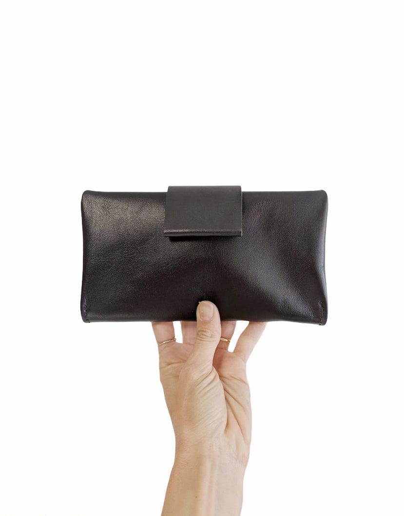 NEW! Leather wallet black color. Andrea wallet