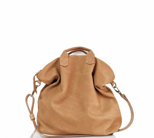 Leather crossbody bag, made of italian leather. Silvie leather shoulder bag big version