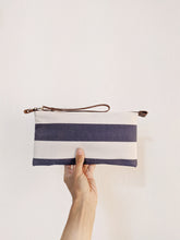 Load image into Gallery viewer, Canvas and Leather clutch bag and crossbody bag, ADA clutch