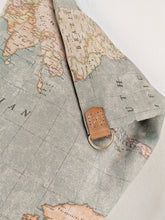 Load image into Gallery viewer, Cleo CONVERTIBLE BACKPACK in bag, LIMITED EDITION, maps fabric