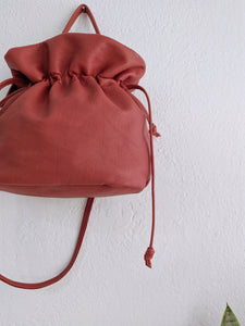 Leather CROSS-BODY bag made of italian leather.  Rose Bag