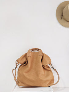 Leather crossbody bag, made of italian leather. Silvie leather shoulder bag big version