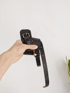 Asymmetrical Leather belt
