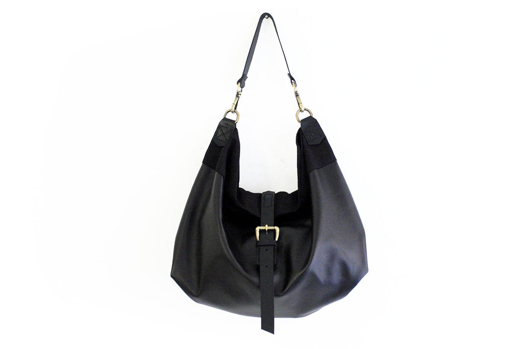 BOHO bag and CROSS BODY bag made of soft italian leather, canvas and italian leather. Mary bag